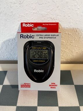 Robic Extra Large Display Pro Stopwatch - Black